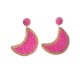 thumbnail image 2 of 1 par de pendientes Retro de verano en forma de luna, joyería colgante para novias, accesorio colgante para el hogar, fiesta en la playa al aire Ropa, zapatos y accesorios Miscelánea Rosa oscuro Qarigey AP011242-03, 2 of 6
