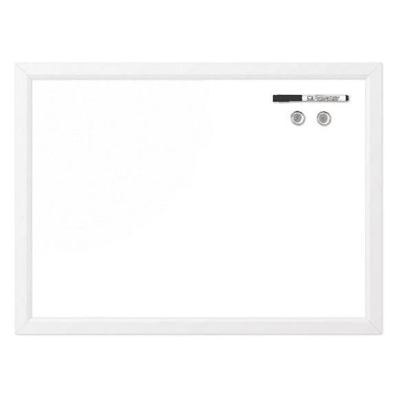 Quartet Magnetic Dry-Erase Board, 17" x 23", White Frame (MWDW1723M-WT)