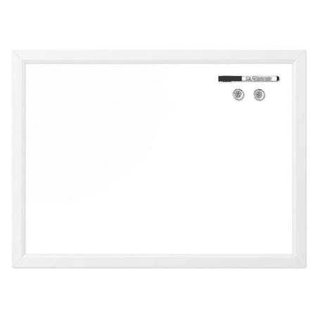 Quartet Magnetic Dry-Erase Board  17  x 23   White Frame (MWDW1723M-WT)
