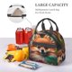 thumbnail image 5 of Disketp Colorful Leaf Chihuahua Lonchera Térmica para Mujer y Hombre, Bolsa de Almuerzo Reutilizable e Impermeable para Trabajo, Viajes y Picnic, 5 of 7