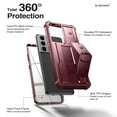 thumbnail image 5 of Dexnor for Samsung Galaxy S21 Ultra Case, [Built in Screen Protector and Kickstand] Heavy Duty Military Grade Protection Shockproof Protective Cover for Samsung Galaxy S21 Ultra 5G,6.8 inch,Maroon Red, 5 of 5