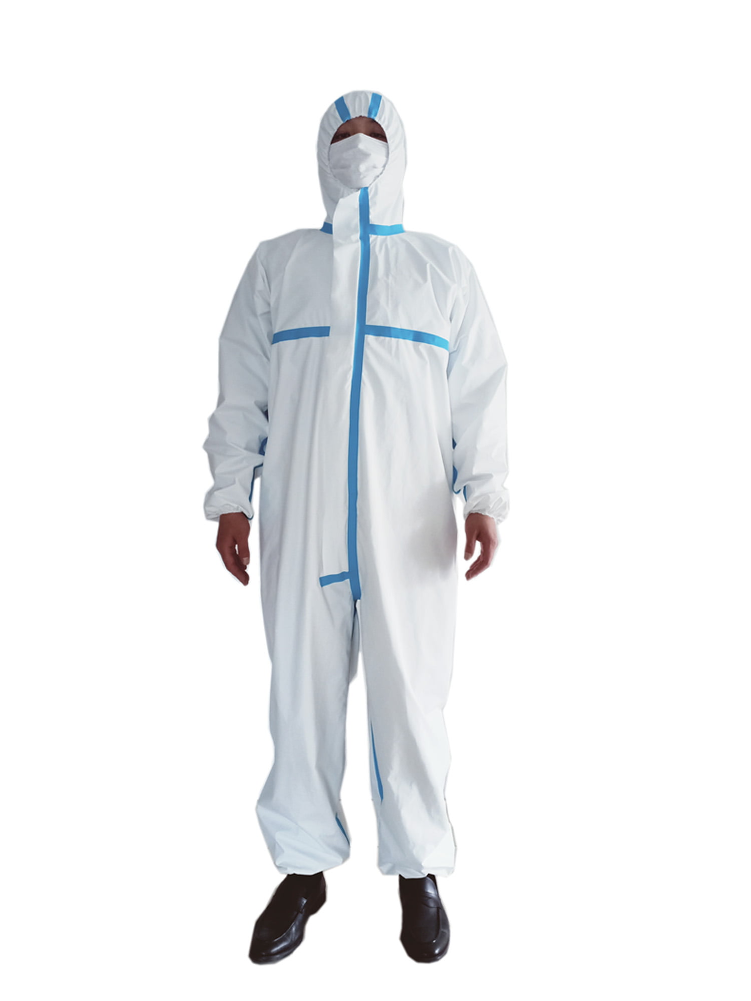Details about   Hazmat Suit Anti-Virus Protection Clothing Safety Coverall Disposable Healthcare 