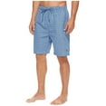 thumbnail image 3 of Nautica Plaid Sleep Shorts Light French Blue, 3 of 3