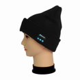 thumbnail image 3 of Douhoow Winter Beanie Knitted Hat Wireless Bluetooth 5.0 Smart Cap LED Light Handfree Headphone, 3 of 5