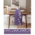 thumbnail image 6 of Hokiten Table Runners 70 Inches Long Dress Scarves, Purple Flower Farmhouse Coffee/Dining/Kitchen Table Decor, Holiday Table Runner, Country Garden Floral Aesthetics Plant 13x70 Inch, 6 of 7