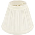 thumbnail image 1 of Pleated Cloth Covered Lampshade 2.5"X4"X5"-Ivory, 1 of 1