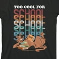 thumbnail image 2 of Scooby Doo Too Cool For School Youth Black Short Sleeve Crew Neck Tee-Small, 2 of 4