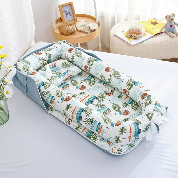 Cama de bebé plegable para recién nacidos, nido de dormir, bonita cama de viaje, cuna de bebé, Moisés de red, cesta infantil para 0-24 meses Fivean unisex