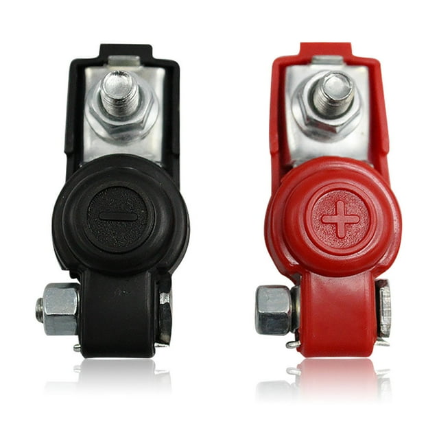 facefd 1 Pair Car Battery Terminal Terminal Clamps Vehicle Boat Clamps Vehicle Boat Battery Post Connectors Automotive Accessory