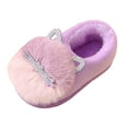 thumbnail image 4 of yocbz Kids Slippers Girls Baby Girls' and Boy's House Slippers with Non-Slip Rubber Purple,Size for US 1.5, 4 of 7