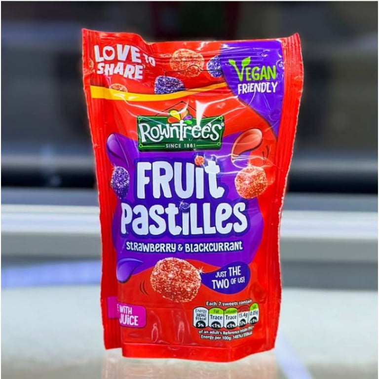 Rowntree's Fruit Pastilles Strawberry & Blackcurrant Pouch 143g