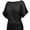 black, variant on Womens Casual T Shirts Dolman Top Breathable Basic Short Sleeve Shirts Boat Neck Ruched Tops Summer Lightweight Clothes