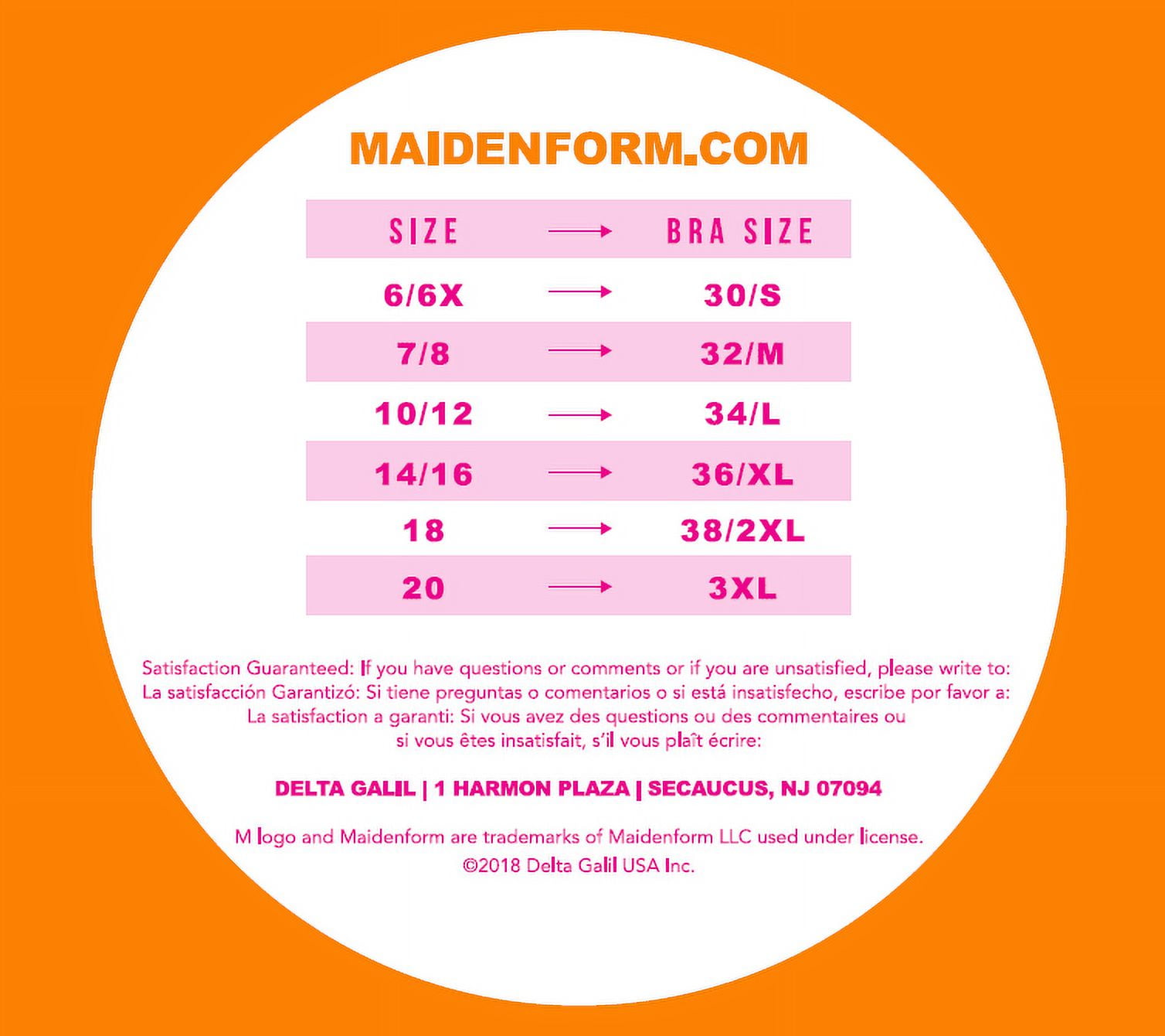 Maidenform Girls Comfort Bra 2-Pack, Sizes 30-38