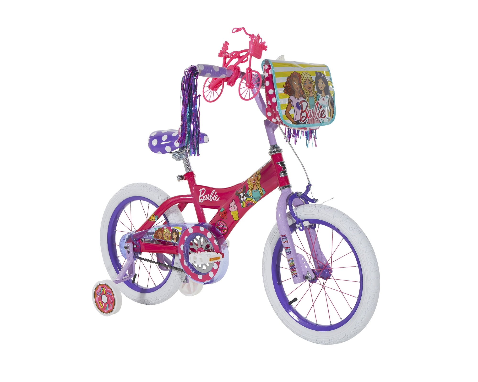 Barbie Kids Bike Girls Pink Bicycle 40cm BMX Toy Glam Design Childrens 