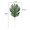 thumbnail image 7 of D-GROEE 10Pcs Artificial Palm Leaves with Faux Stems Tropical Plant Leaves Monstera Leaves Safari Leaves for Hawaiian Luau Party Jungle Beach Table Leave Decorations, 7 of 7