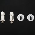 thumbnail image 4 of Charnières de Toilettes Vis WC Trou Fixation Installation Facile 2 Pack, 4 of 7
