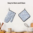 thumbnail image 6 of KLL Rabbit And Butterfly Pattern Oven Mitts and Pot Holders 2pcs Sets for Kitchen, Oven Mitt Heat Resistant 536°F, Oven Gloves for Kitchen,Cooking and Baking, 6 of 7