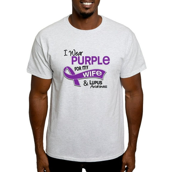 CafePress - I Wear Purple 42 Lupus Light T Shirt - Men's Classic Graphic T-Shirt