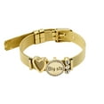 thumbnail image 1 of Pulseras para mujer, regalos para mujer, pulsera redonda conmemorativa de acero inoxidable, pulsera con letras, regalo para hermana mayor, pulsera de acero inoxidable, 1 of 3