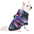 thumbnail image 2 of Fotbe Colored Abstract Sudadera con Estampado para Perros Pequeños – Suéter con Capucha para Mascotas, Tela Suave de Forro Polar con Bolsillo-Large, 2 of 7