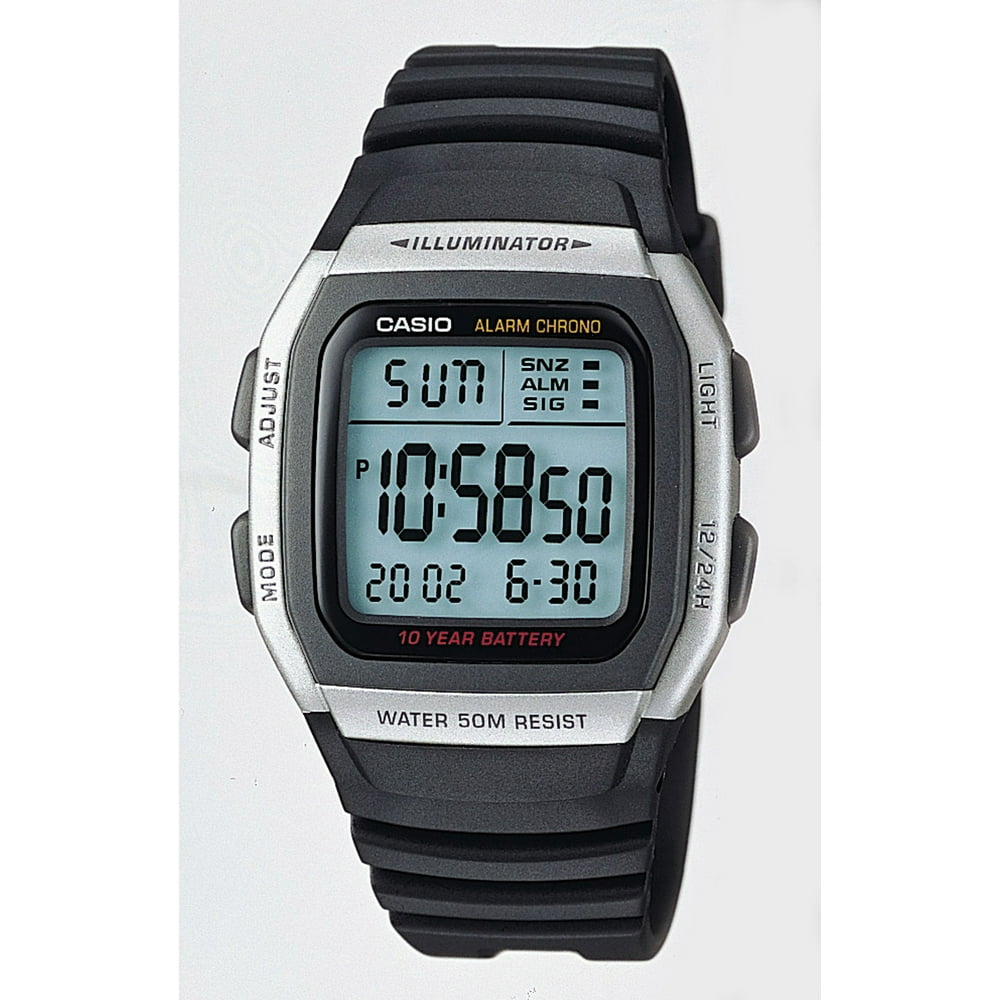 casio small black watch