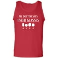 thumbnail image 1 of My Doctor Says I Need Glasses Adult Tank Top, 1 of 2