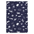 thumbnail image 1 of Space Pattern with Stars Planets Aliens Astronauts Spaceships Dogs Garden Yard Flag, 1 of 3