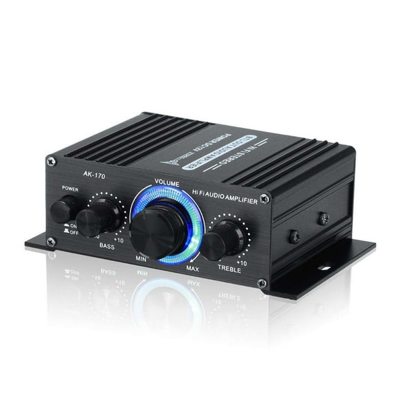 Class D Amplifier Power Amplifier Home Theater Amplifier 2 Channel USB/SD AUX Input ,Easy to Operate