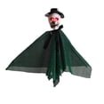 thumbnail image 4 of Decoración colgante de Halloween con sombrero festivo espeluznante para habitación interior y exterior verde, 4 of 9