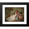 thumbnail image 2 of Charles-Joseph-Dominique Eisen 24x19 Black Modern Framed Museum Art Print Titled - The Turkish in Love, 2 of 5