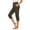 Army Green(NEW&HOT), variant on No Boundarie Womens Summer Capri Pants High Waisted Split Hem Stretchy Pull On Comfy Casual Cropped Trousers with Pockets Army Green Size XL