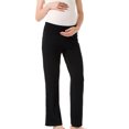 thumbnail image 2 of Guardurnaity - Pantalones de chándal para embarazadas con cintura elástica alta y pierna recta Prendas para la parte inferior del cuerpo, 2 of 6