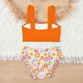 thumbnail image 6 of Piuwrlz Kids Swimsuit Girls Swimming Suit Sets Bikini Orange Size 10-11Years, 6 of 8