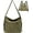 Army Green, variant on Corduroy Tote Bag for Women Convertible Backpack Purse Crossbody Hobo Shoulder Bag with Multi Pockets Compartments