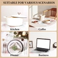 thumbnail image 5 of Cotton Linen Waterproof Placemats Set of 4, Watercolor Floral Dining Mat Table Mats Decor Fabric for Kitchen Dinner Coffee Shop Table, Indoor/Outdoor Washable Wipeable Placemat -N025, 5 of 5