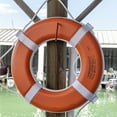 thumbnail image 2 of Vinyl Coated Foam Life Ring with White Grab Lines, Orange (24"), 2 of 2