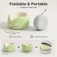 thumbnail image 4 of Travel Pillow With Cool Material,Neck Pillow For Traveling With 100% Pure Memory Foam,Travel Neck Pillow With Hard Case,Airplane Pillow For Traveling,Travel Essentials,Ergonomic Design For Men Women, 4 of 19