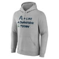 thumbnail image 2 of Men's Heathered Gray Notre Dame Fighting Irish Play Like A Champion Today Leprechaun Pullover Hoodie, 2 of 3