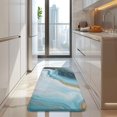 thumbnail image 4 of Blue Gold Marble Pattern Kitchen Rug Mat,Kitchen Runner Rugs Non Skid Washable,Decorative Kitchen Floor Mats for Kitchen,Sink,Laundry,17"x47.2", 4 of 7