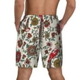 thumbnail image 4 of Gaeub Dark Enchanted Flowers And Birds Mens Swim Trunks Stretch Beach Shorts Quick Dry for Men Swim Shorts Swimwear with Pockets- Large, 4 of 9