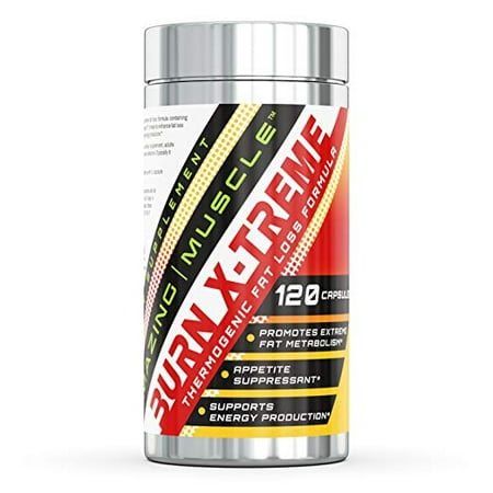 Amazing Nutrition Amazing Muscle Burn X-Treme Complete Thermogenic Formula - 120 Capsules - 30 Servings - Provides a Huge Metabolism Boost, Aids in Energy Protection - Controls