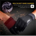 thumbnail image 4 of Gants d'Hiver Hommes Femmes Gant à Écran Tactile Temps Froid Gants Chauds Congélateur Gants de Travail Ensemble pour Course Conduite Cyclisme Travail Randonnée, 4 of 6