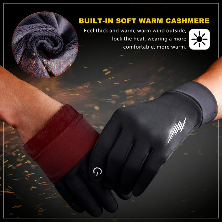 Glove Women Men Working Running Suit Gloves Work Cycling Weather Gloves Driving for Winter 102 Gloves Freezer Hiking Touch Cold Warm SIMARI Screen