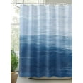 thumbnail image 2 of Fsddascl Blue Ombre Shower Curtain Set - 48" x 72" Washable Bathtub Curtain with 12 Hooks, Modern Abstract Art Ocean Oil Painting Waterproof Fabric Stall Shower Curtains for Bathroom/Bathtub Décor, 2 of 6