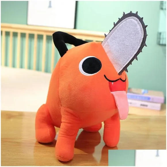 Plush Dolls 2540Cm Pochita Chainsaw Chain Saw Man Cosplay Standing Orange Dog Stuffed Doll Prop Kids Gift 220519 Drop Delivery Toys Dh3Rc