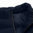 thumbnail image 6 of Iyufng Mens Mock Neck Horizontal Quilted Puffer Vests Zip Up Lightweight Winter Sleeveless Jackets with Zipper Side Pockets, 6 of 7