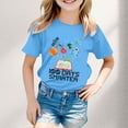 thumbnail image 2 of TZEWGL Casual Shirt For Infnat Round Neck Loose Short Sleeve Graphic Print Blouse For Kids size 3-4T, 2 of 4