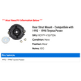 thumbnail image 2 of Rear Strut Mount - Compatible with 1992 - 1998 Toyota Paseo 1993 1994 1995 1996 1997, 2 of 2