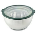 thumbnail image 2 of Thyme & Table 6-Piece Nesting Mixing Bowl Set with Easy Grip Transparent Lids - Green, 2 of 5