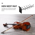 thumbnail image 4 of OULII 1Set Black Wall Mount Violin Hanger For Supporting String Instruments Erhu Rack Bow Display 11.6x3.7in, 4 of 8